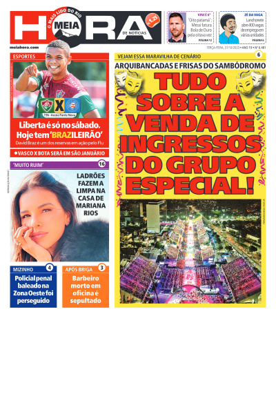 MEIA HORA - Edição de 31 de Outubro de 2023