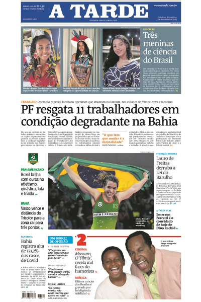 A TARDE - Edição de 03 de novembro de 2023