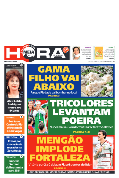 MEIA HORA - Edição de 06 de Novembro de 2023