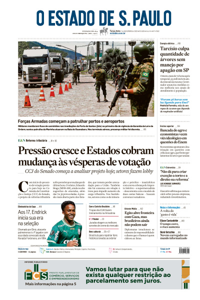Estadão - Edição de 07 de Novembro de 2023