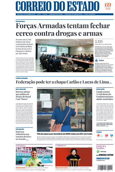 Correio do Estado - Edição de 07 de Novembro de 2023