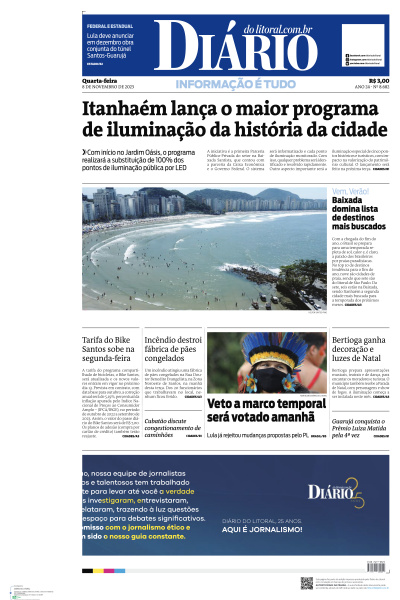 Diário do Litoral - Edição de 08 de Novembro de 2023