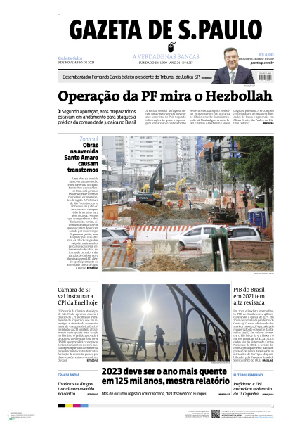 Gazeta de S. Paulo - Edição de 09 de Novembro de 2023