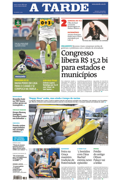 A TARDE - Edição de 10 de novembro de 2023