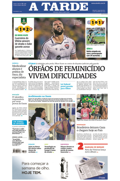 A TARDE - Edição de 13 de novembro de 2023