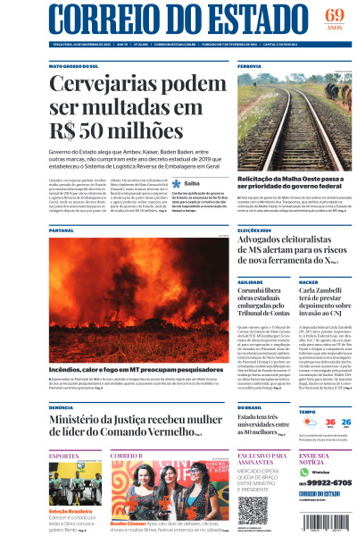 Correio do Estado - Edição de 14 de Novembro de 2023