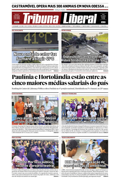 Tribuna Liberal - Edição de 14 de Novembro de 2023