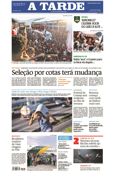 A TARDE - Edição de 14 de novembro de 2023