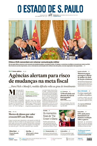 Estadão - Edição de 16 de Novembro de 2023