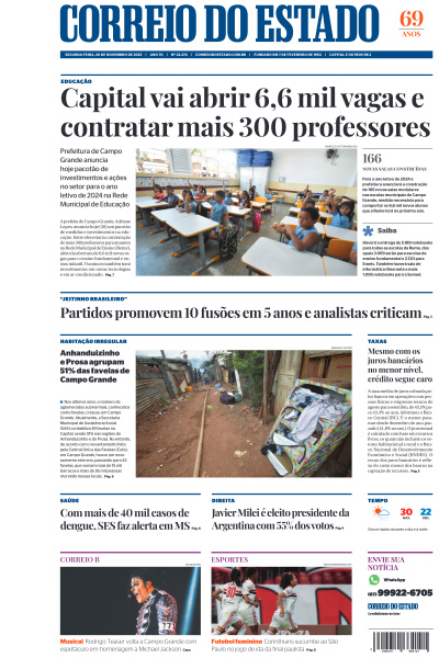 Correio do Estado - Edição de 20 de Novembro de 2023