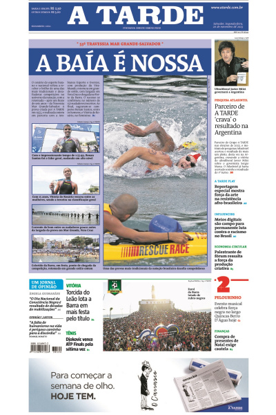 A TARDE - Edição de 20 de novembro de 2023