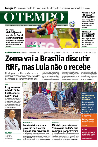 O TEMPO - Edição de 21 de Novembro de 2023