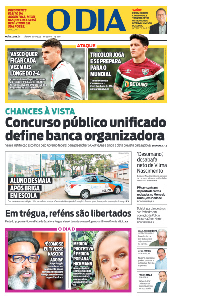 O DIA - Edição de 25 de Novembro de 2023