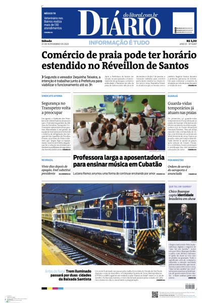 Diário do Litoral - Edição de 25 de Novembro de 2023