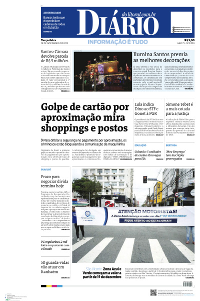 Diário do Litoral - Edição de 28 de Novembro de 2023