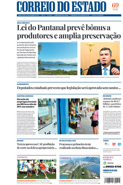 Correio do Estado - Edição de 29 de Novembro de 2023