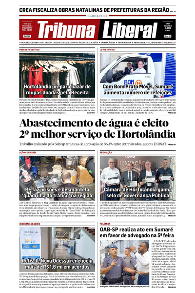 Tribuna Liberal - Edição de 29 de Novembro de 2023