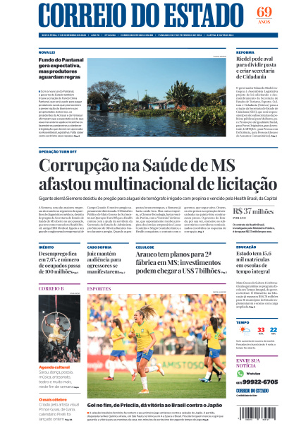 Correio do Estado - Edição de 01 de Dezembro de 2023