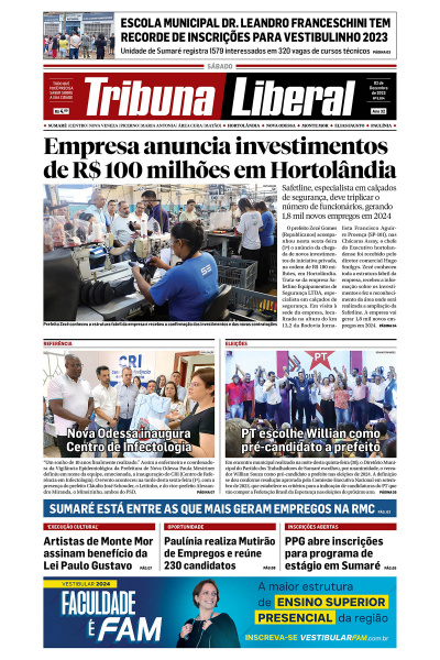 Tribuna Liberal - Edição de 02 de Dezembro de 2023