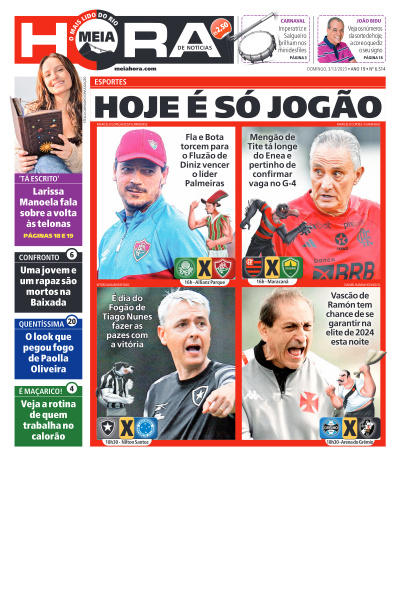 MEIA HORA - Edição de 03 de Dezembro de 2023