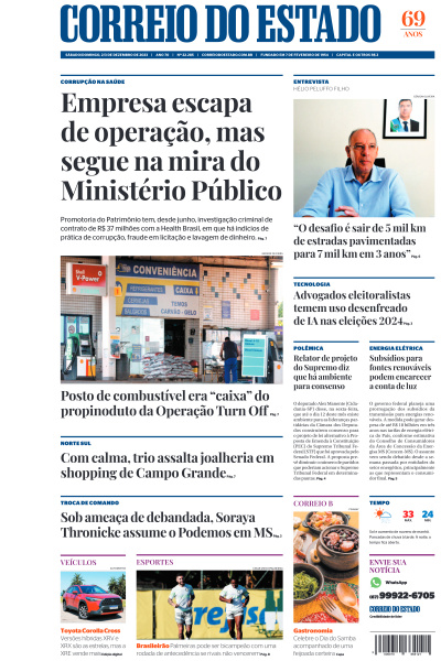 Correio do Estado - Edição de 03 de Dezembro de 2023