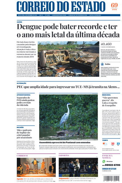 Correio do Estado - Edição de 08 de Dezembro de 2023