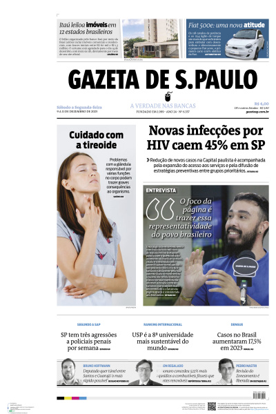 Gazeta de S. Paulo - Edição de 10 de Dezembro de 2023