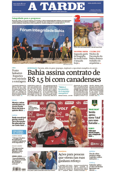 A TARDE - Edição de 12 de dezembro de 2023