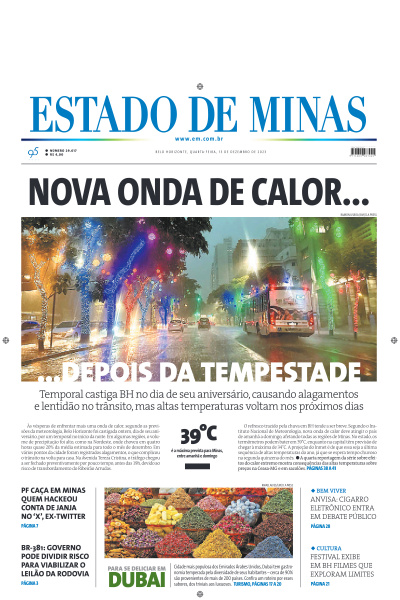 Estado de Minas - Edição de 13 de Dezembro de 2023
