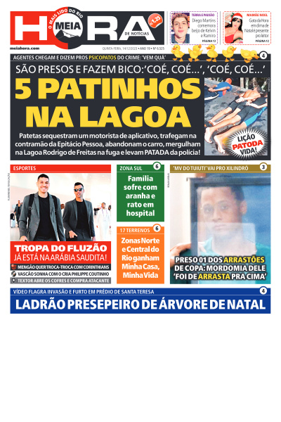 MEIA HORA - Edição de 14 de Dezembro de 2023
