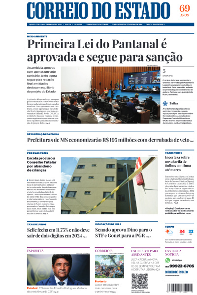 Correio do Estado - Edição de 14 de Dezembro de 2023