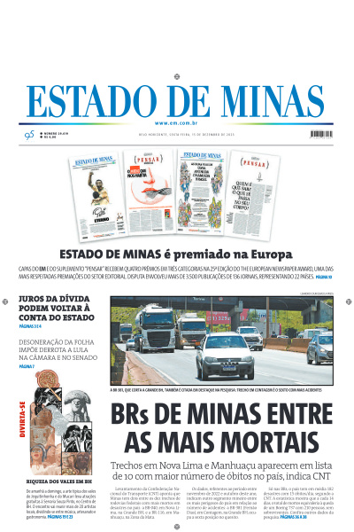 Estado de Minas - Edição de 15 de Dezembro de 2023