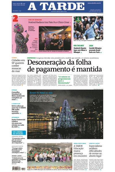 A TARDE - Edição de 15 de dezembro de 2023