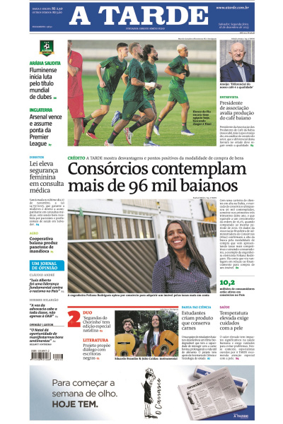 A TARDE - Edição de 18 de dezembro de 2023