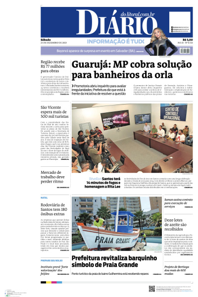Diário do Litoral - Edição de 23 de Dezembro de 2023