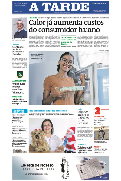 A TARDE - Edição de 25 de dezembro de 2023