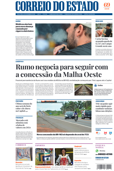 Correio do Estado - Edição de 26 de Dezembro de 2023
