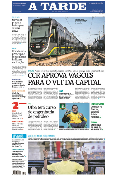 A TARDE - Edição de 26 de dezembro de 2023
