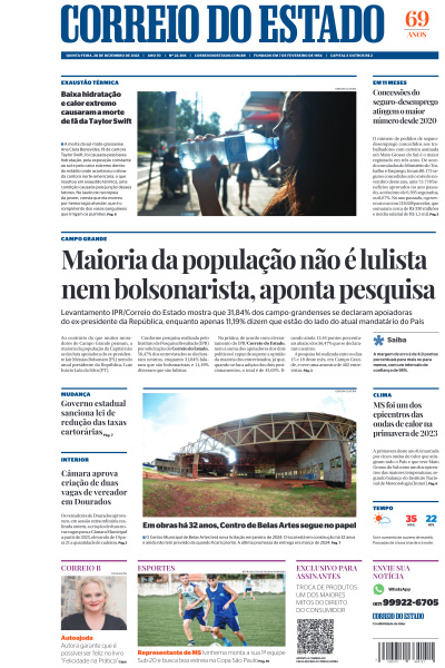 Correio do Estado - Edição de 28 de Dezembro de 2023