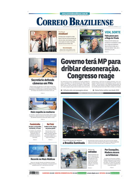 Correio Braziliense - Edição de 29 de Dezembro de 2023