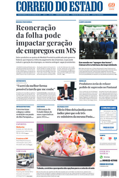 Correio do Estado - Edição de 30 de Dezembro de 2023