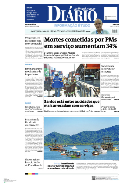 Diário do Litoral - Edição de 04 de Janeiro de 2024