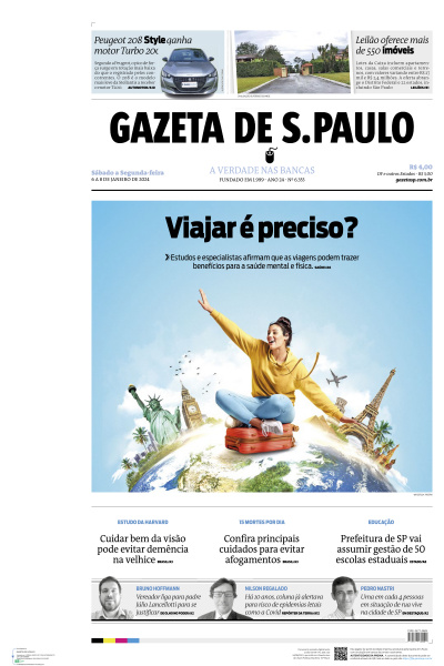Gazeta de S. Paulo - Edição de 06 de Janeiro de 2024