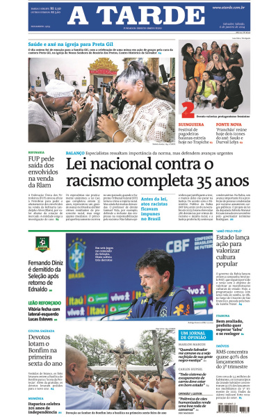 A TARDE - Edição de 06 de janeiro de 2024
