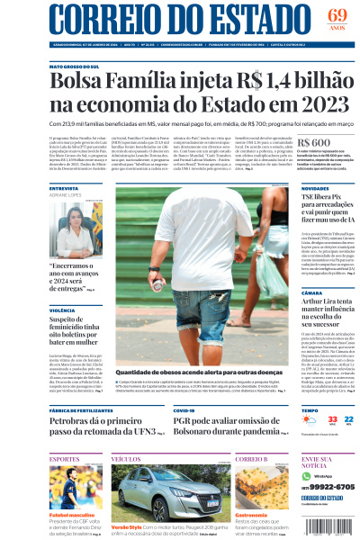 Correio do Estado - Edição de 07 de Janeiro de 2024