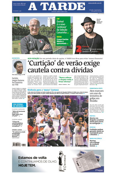 A TARDE - Edição de 08 de janeiro de 2024
