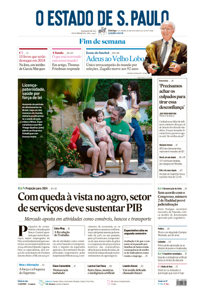 Estadão - Edição de 08 de Janeiro de 2024