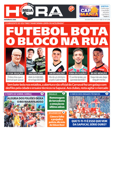 MEIA HORA - Edição de 08 de Janeiro de 2024