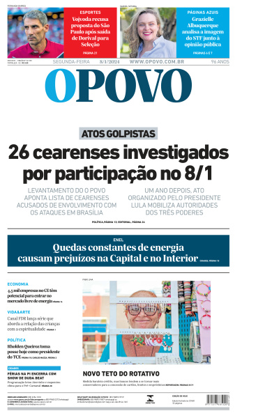 O POVO - Edição de 08 de Janeiro de 2024
