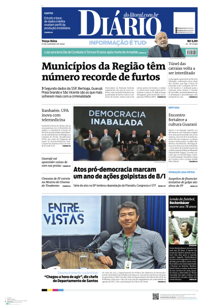 Diário do Litoral - Edição de 09 de Janeiro de 2024